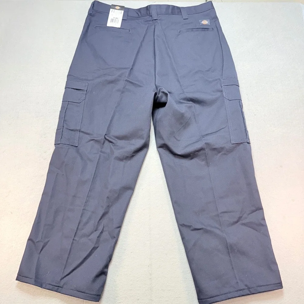 Dickies Cargo Pants‎ Work Utility Relaxed Fit Blue Cotton Blend 38x28